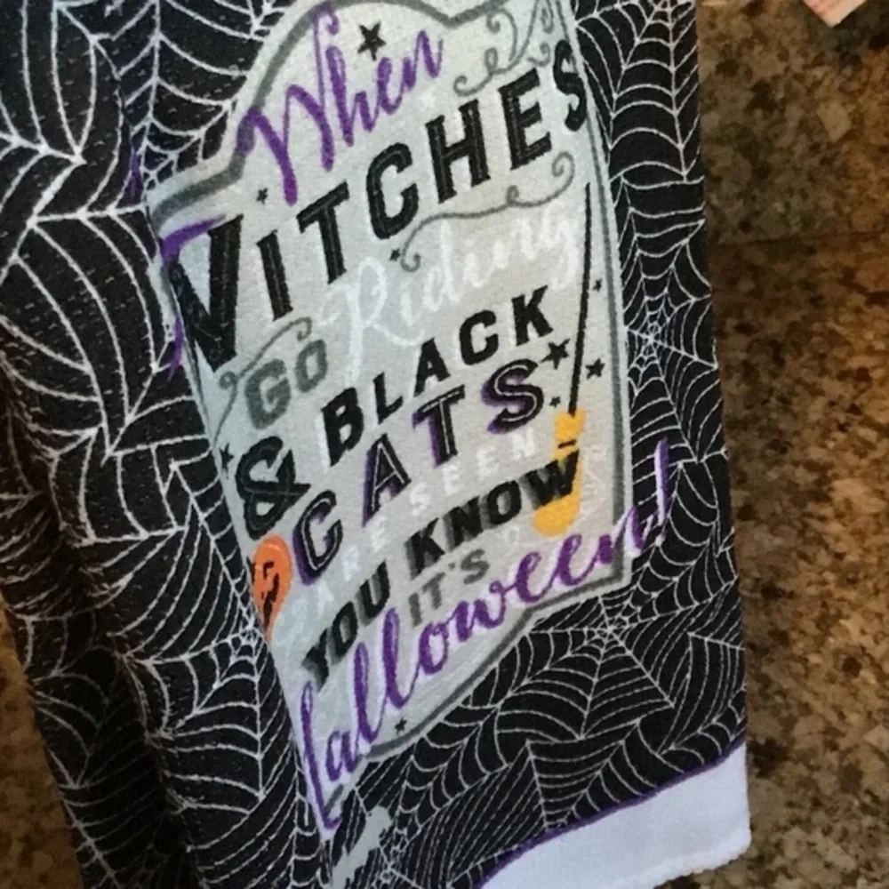 Halloween Holiday Witch Towel Pot Holder Set Bundle